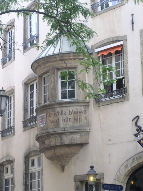 Old bay window in Luxembourg City