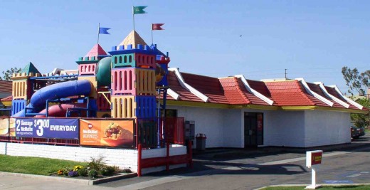Mc Donald's with a play area feature.