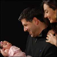 Father Albert and his wife Ruhama became the proud parents of baby Camila in May 2009.