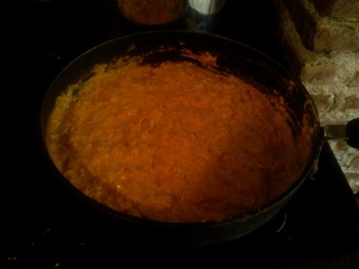 My picture does not do this dip justice! This is what it looks like, fully cooked, in the skillet.