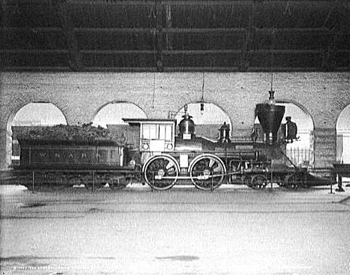 The General locomotive circa 1907. Though modified following it's damage during the Battle of Atlanta in 1864. The Locomotive remained in service wih the Atlantic and Western Railroad for decades following the end of the war.
