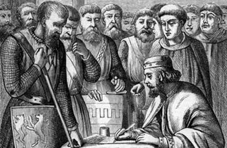 King John signing the Magna Carta