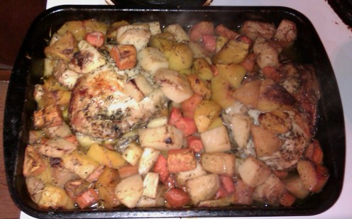 After baking. A little blurry, but it tastes awesome!