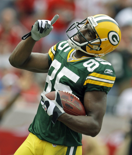 Greg Jennings and the other receivers have enjoyed how well Rodgers has been playing 
