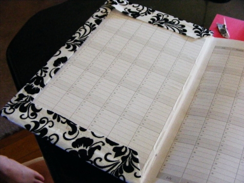 Fold over the edges and glue or tape