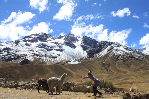 La Raya Pass - a meeting with some of the locals