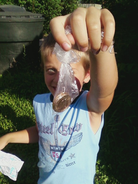 He found the treasure!