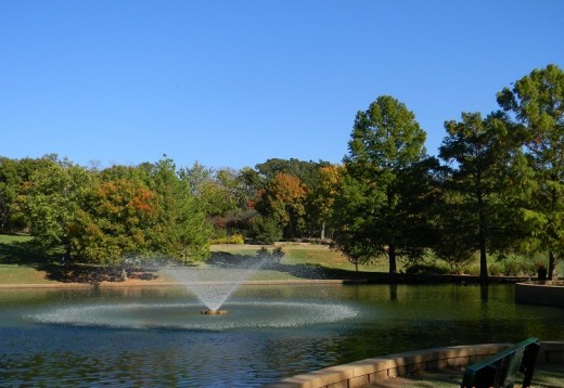 Hafer Park pond is aerated for oxygen use by fish and microscopic plants for food, and of course the incessant turtle population.