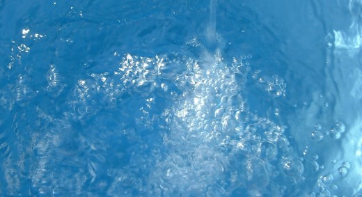 Flowing water. Photography by Juvy Martin.