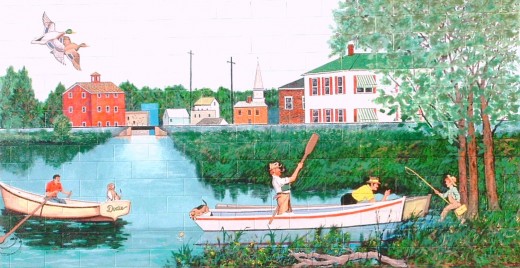 The Old Red Mill & Silver Lake.