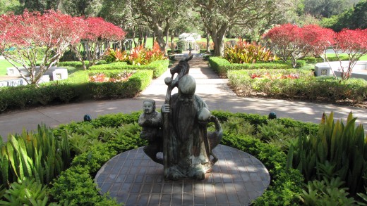 We stayed at the Four Seasons Lodge at Koele.  This beautiful statue was directly through the lobby doors.