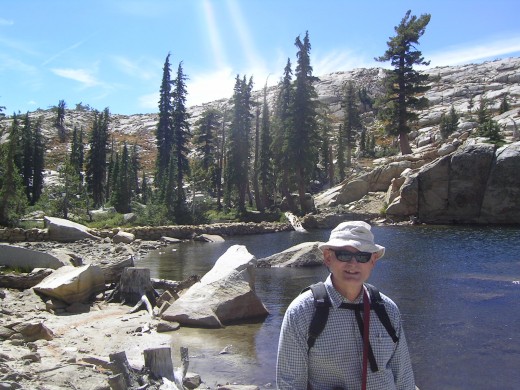 Yours truly at Lyons Lake, in the Northern Sierra Nevada Mountains, near Lake Tahoe