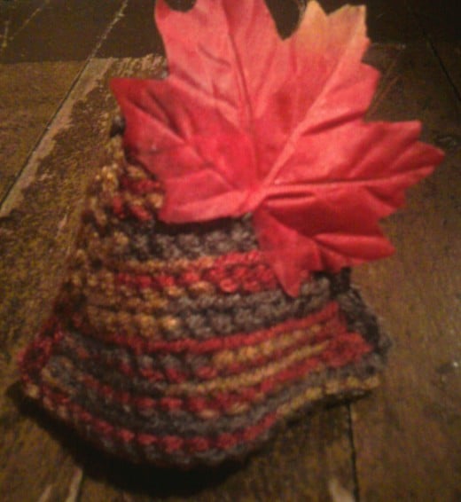 The finished Harvest Hat by Meisjunk©!