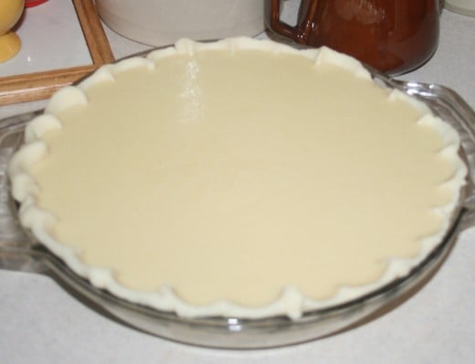It will fill a 9-inch pie crust.