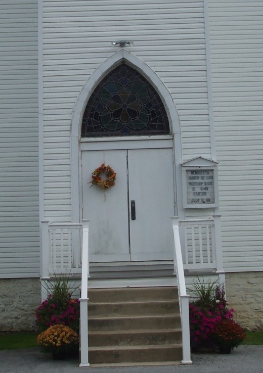 I like the door and stained glass.  One trade-off is that now the crookedness of this shot is more apparent.