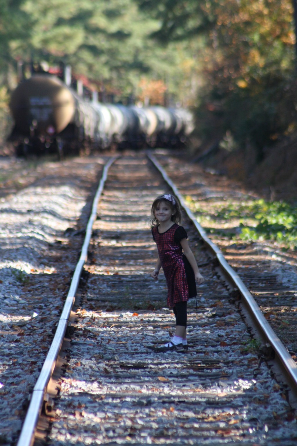 childrens ride on train and track