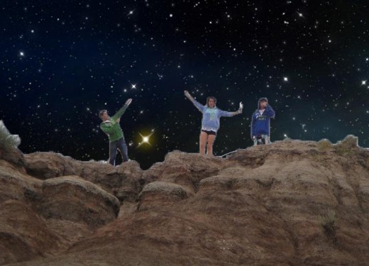 Made the background sky starry. ©Sarah Haworth 2010-2011.