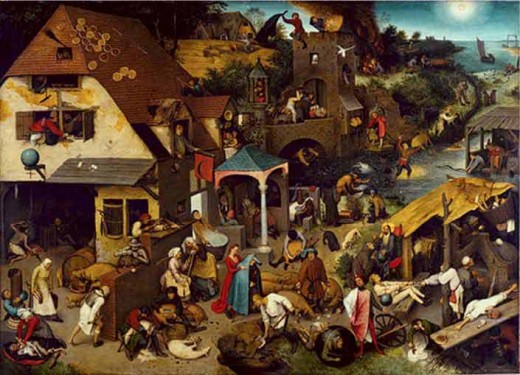 Pieter Bruegel’s Netherlandish  Proverbs 1559-1560