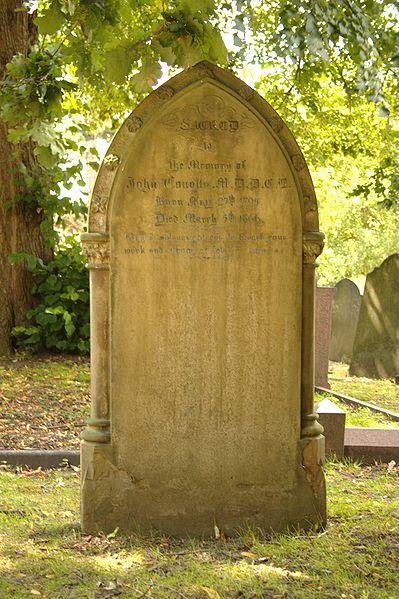 The grave and headstone of Doctor John Conolly MD DCL, (May 27, 1794 - March 5, 1866), English physician.