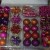 A large 100 pack bauble and bead selection with red and purple colors will work well with anything gold and silver and sparkly too. A large 100 pack bauble and bead selection with red and purple colors will work well with anything gold and silver and sparkly too.