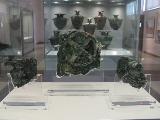 The Remnants of the Antikythera Mechanism are Displayed at the National Archaeological Museum in Athens, Greece
