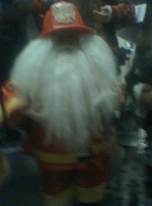 A firefighter's Father Christmas
