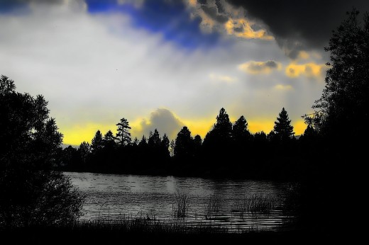 Baldwin Lake..silver and gold..