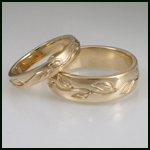 wedding bands from Green Karat that use recycled gold