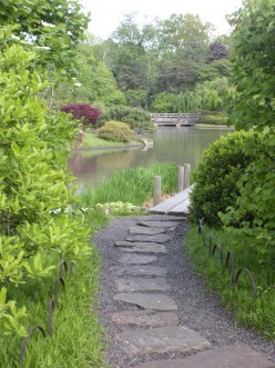 This path leading to a lake is so beautiful.  It seems to draw people in. 