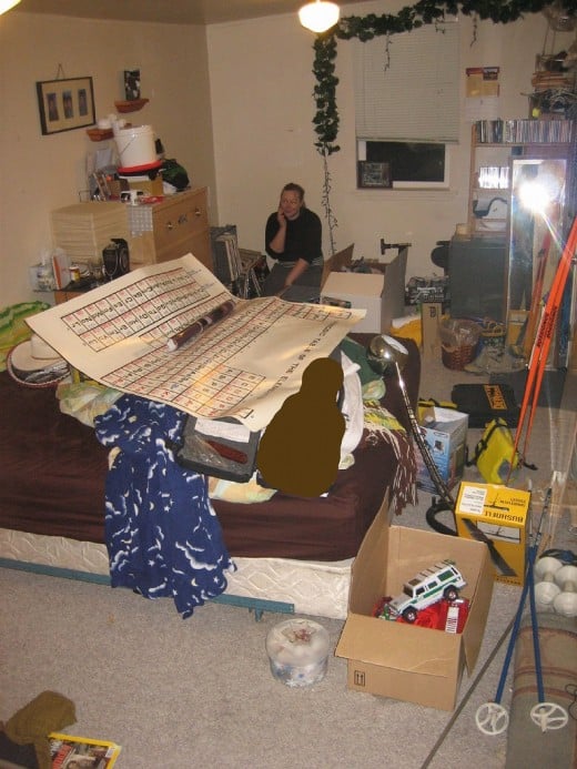 Does your bedroom often look like this? This not very relaxing!