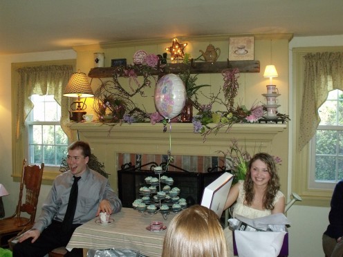 My husband and I both went to the bridal shower, contrary to popular belief weddings are not all about the bride!