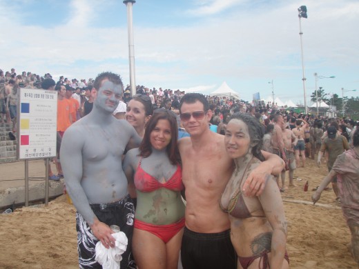 Mud Festival in Boryeong in July.