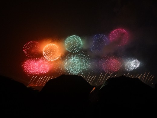 Gwangalli International Fireworks Festival at Gwangalli Beach in October
