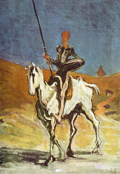 Don Quijote and Sancho Panza, drawn by Honoré Daumier,