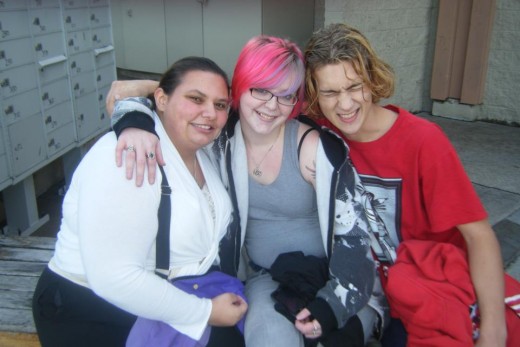 Ariel (Far left), Me (Middle), and Aaron, another friend I am thankful to have in my life.