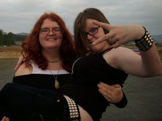Cheyenne (Left) and me (Right)