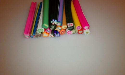 Fimo Nail art canes