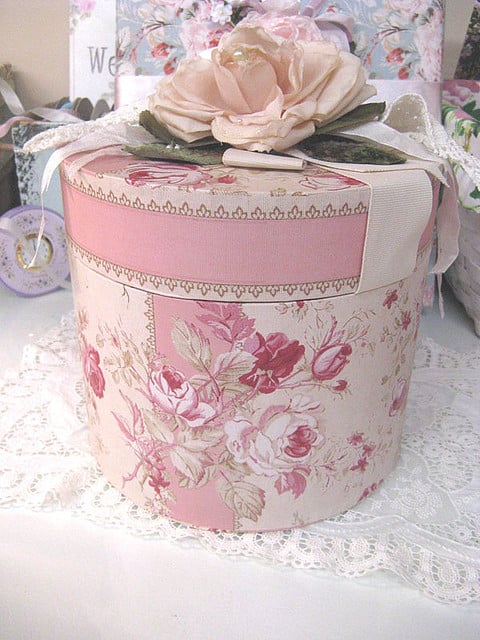 Hatboxes can be very ornamental as well as functional.