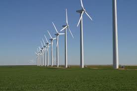 Onshore Wind Turbines on a Wind Farm