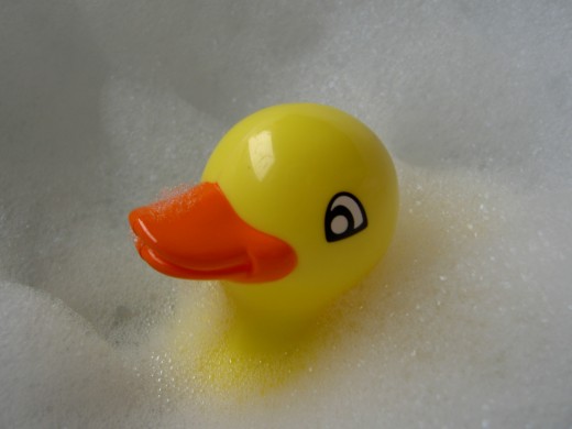 The rubber duck is one of the most common bath toys