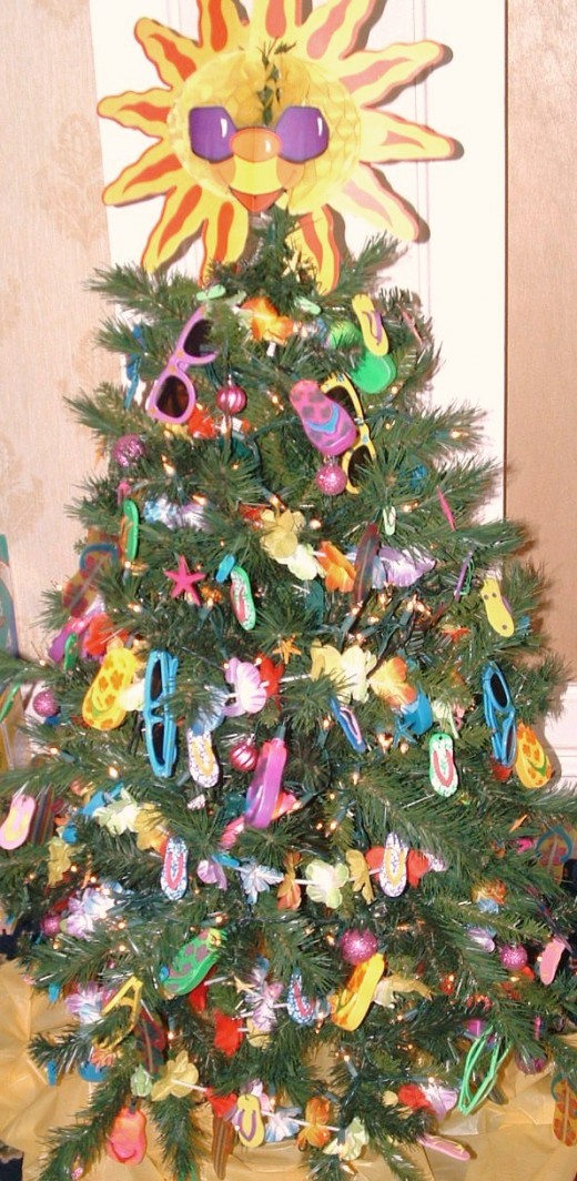 Children's beach themed tree. This was my personal favorite. 