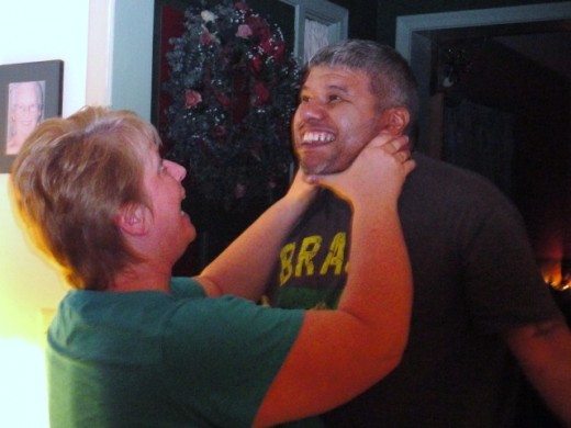 Oh how I love my family!  LOL   Just kidding about the photo!  We love to stage picture opportunities like these!  hee hee