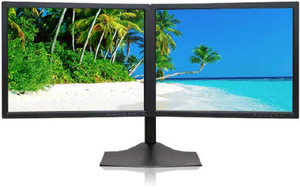 Extend your desktop monitor to an external monitor for increased work space.