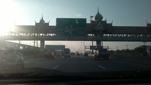Motorway From Airport To Bangkok