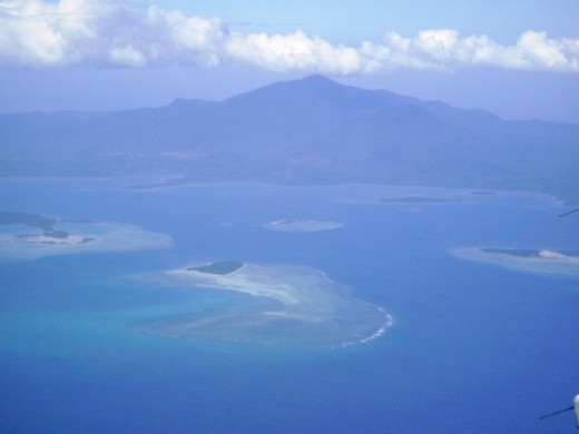 Aerial view of Honda Bay, Puerto Princesa, Palawan