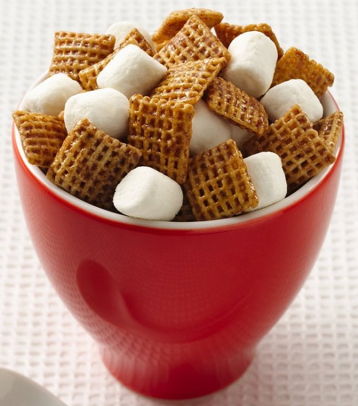 Hot Buttered Chex Mix Recipe with Cinnamon