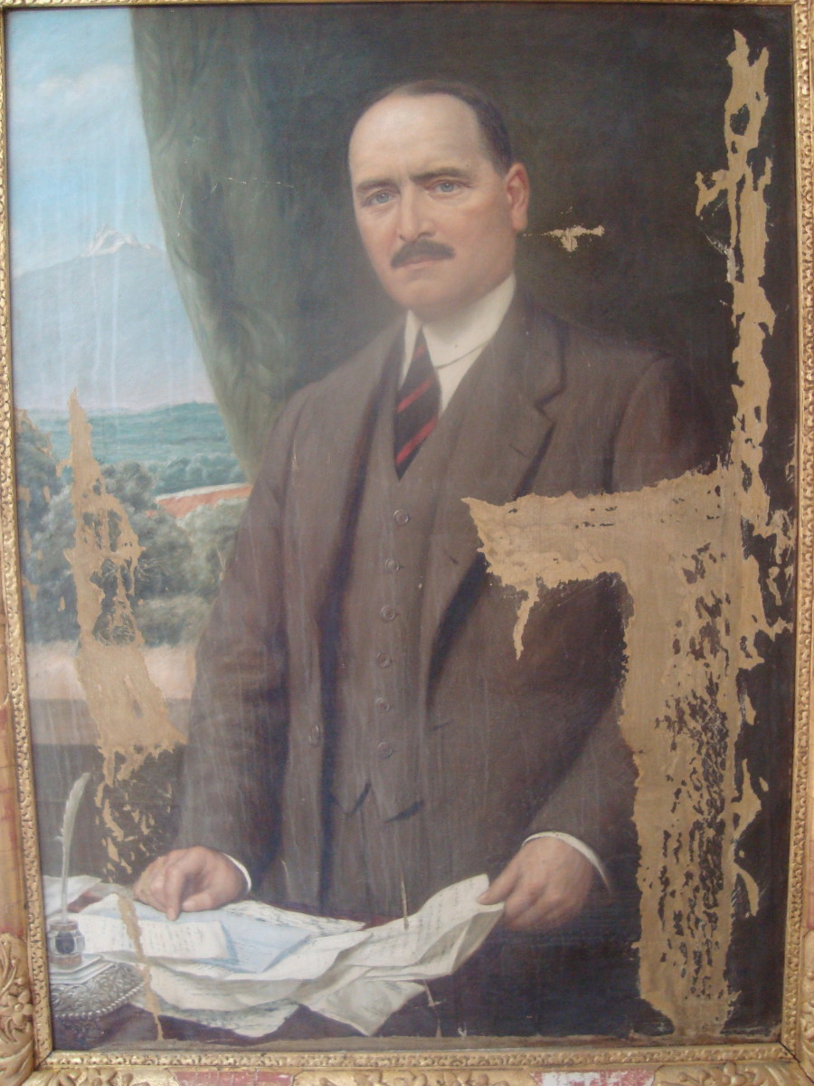 Portrait of Robert Thorne Coryndon and the Restoration of His a Damaged Portrait