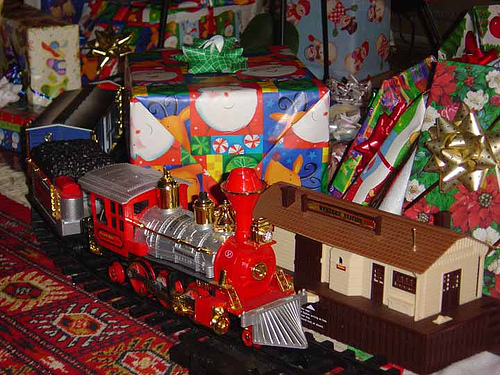 Christmas Tree Train Set