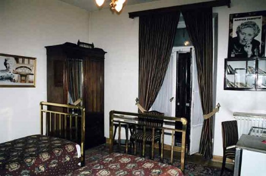 Room 411 at the Pera Palas hotel in Istanbul, Turkey, the room where Agatha Christie wrote Murder on the Orient Express.