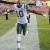 Santonio "ToneTime" Holmes runs off the field at the end of the game (AP Photo/Nick Wass)